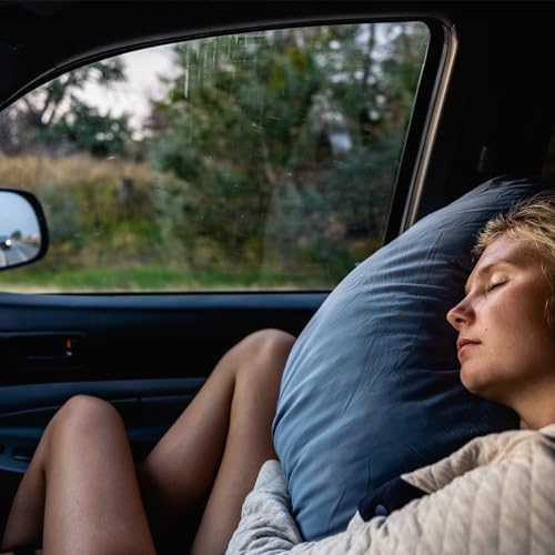 HEST Camp Pillow (Large) - Temperature Resilient Memory Foam - Essential for Camping, Backpacking, and Outdoor Adventures - Compact Packable Travel Pillow - 20" L x 26" W