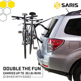 Saris Guardian Trunk Bike Rack – No-Hitch Bicycle Carrier for Car, Sedan, Hatchback, SUV, Van, – Foldable Steel Mount – Easy Installation, American-Made, Fits Up to 3 Bikes (35 lbs Each)