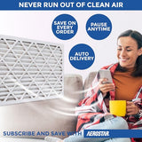 Aerostar 12x12x1 MERV 8 Air Filter, 6 Count, ACTUAL SIZE (11.75 x 11.75 x 0.75), HVAC, Air Conditioning & Furnace Filter Captures Dust, Lint & Pollen (MPR 600 / FPR 5), Made in USA