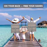 Backpack Beach Tanning Chair with Canopy Sun Shade & Face Hole, 6 Position Folding Lounge Sun Chair for Adults Outside Reading Sunbathing Poolside Camping Lawn, UPF 50+, Patent Design