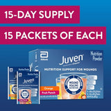 Juven Therapeutic Nutrition Drink Powder Including Collagen Peptides, Amino Acids, and HMB For Wound Healing Support, Variety Pack: Orange & Fruit Punch, 30 Packets