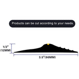 ToLanbbt 20Ft/6M Universal Garage Threshold Seal Strip with 300ml Black Sealants/Adhesives, Garage Door Bottom Weatherproof Strip Rubber DIY Weather Stripping Replacement (Black+Yellow)