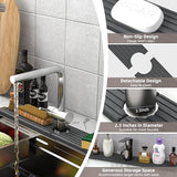 Faucet Mat for Kitchen Sink - Super Absorbent Diatomite Fast Drying Stone, Quick Drying Splash Guard,Prevents Moisture Buildup Sink, Durable Protector for Kitchen,Bathroom Counter