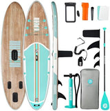 Niphean Inflatable Stand Up Paddle Board with SUP Accessories, Anti-Slip EVA Deck, 10’6’’ Inflatable Paddle Boards for Adults & Youth of All Skill Levels