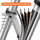 Telescoping Ladder,12.5 FT Extension Ladder, Heavy Duty 330lbs Max Capacity, Multi-Purpose Collapsible Ladder for RV or Outdoor Work Black