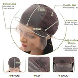 Arsola 30 Inch 13x6 Lace Front Wigs Human Hair 180 Density Straight Human Hair Wigs Pre Plucked 13x6 HD Frontal Lace Straight Glueless Wigs For Women