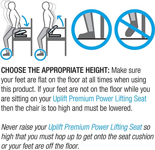 Carex Upeasy Seat Assist Plus - Chair Lift And Sofa Stand Assist - Portable Lifting Seat For Persons 200 Pounds to 340 Pounds, Provides 70% Assistance