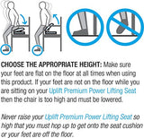 Carex Upeasy Seat Assist Plus - Chair Lift And Sofa Stand Assist - Portable Lifting Seat For Persons 200 Pounds to 340 Pounds, Provides 70% Assistance