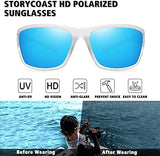 STORYCOAST Polarized Sports Sunglasses for Men Women Unbreakable Frame Cycling Fishing Driving
