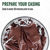 LEM Products Mahogany Fibrous Casings, 2 ½ Inches x 20 Inches, Non-Edible Sausage Casings, Stuffs Approximately 3 Pounds Per Casing, Great for Summer Sausage, Pepperoni, and Salami, 25 Count Pack