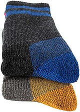 Cerebro Merino Wool Socks for Men, Cushioned Mid-calf Socks Moisture Wicking Men's Hiking Socks for Home, Trekking, Outdoors