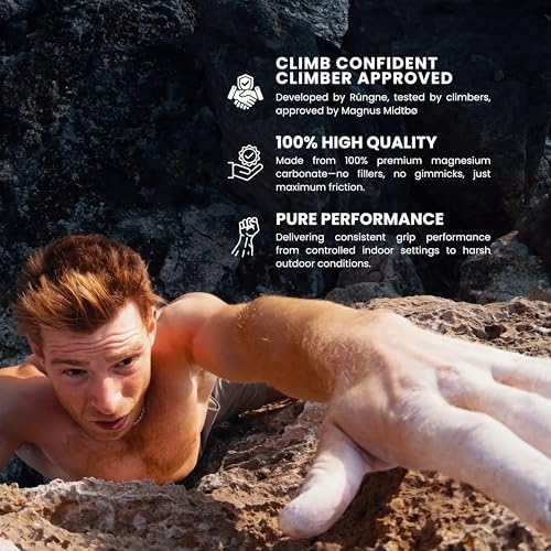 Premium Sports Chalk for Rock Climbing, Bouldering, and Weightlifting - High-Performance Chalk for Superior Grip and Sweat Resistance