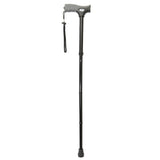 FSA/HSA Eligible, Vaunn Medical Easy Grip Height Adjustable Folding Cane/Walking Stick with Strap/Pouch- Compact, Portable, and Safe Walking Assistant- Non-Slip Grip Handle- Men, Women, Elderly