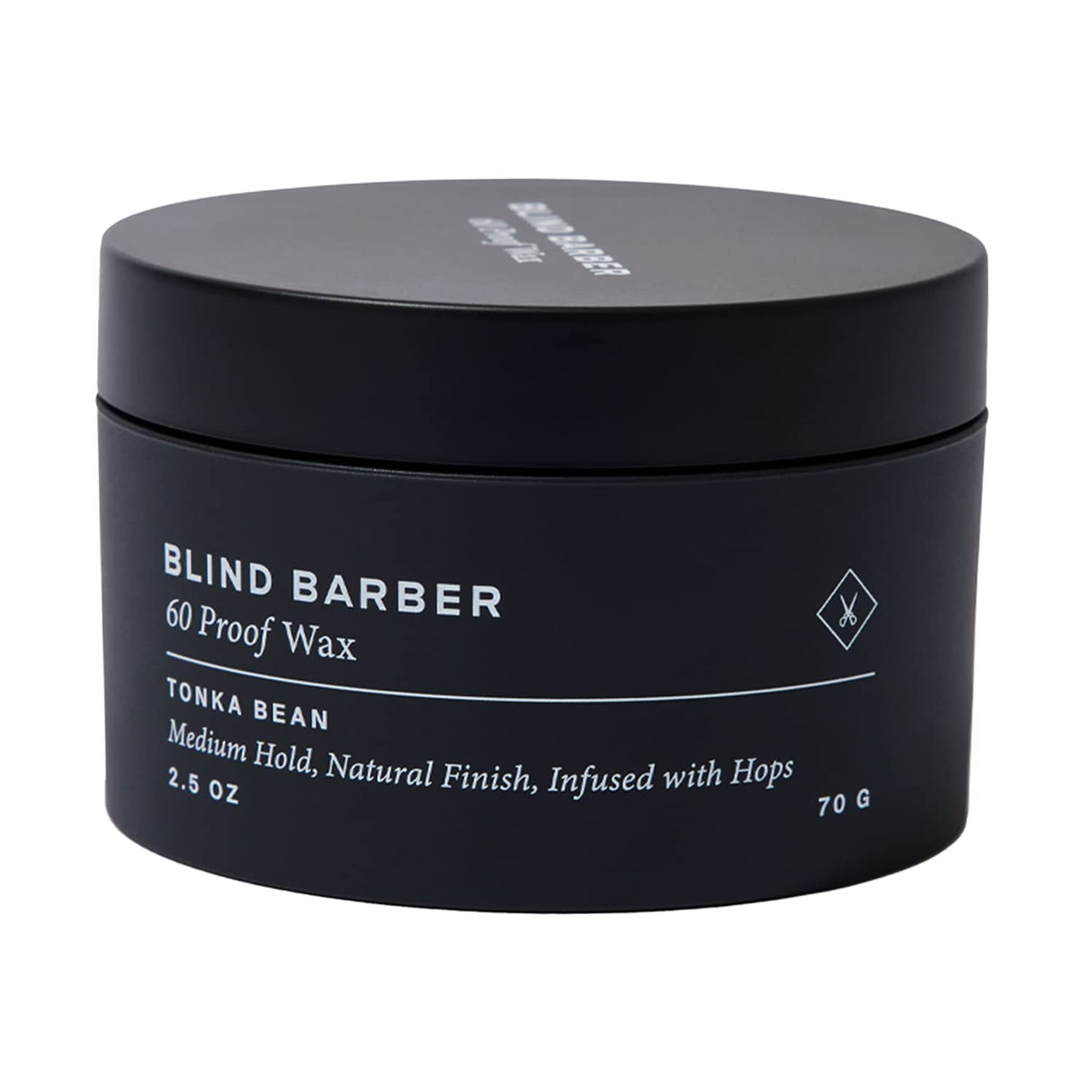 Blind Barber 60 Proof Hair Wax for Men - Water-Based Wax for Hair Styling and Daily Care - Medium Hold & Workable - Made with Volumizing Hops Extract and No Greasy Oils (2.5 Oz)