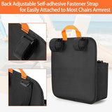 Beach Chair Cup Holder, Chair Side Organizer Easily Attached to Armrest with 2 Self-Adhesive Fastener Strap, Hanging Chair Attachment for Water Bottle, Sunglasses, Phone, Snack, etc..
