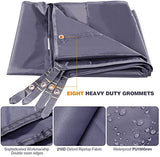 REDCAMP Waterproof Camping Tent Tarp - 95" x116'', 4 in 1 Multifunctional Tent Footprint for Camping, Hiking and Survival Gear, Lightweight and Compact