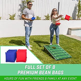 GoSports Portable Cornhole Sets, 8 Styles – Choose 4 x 2 ft or 3 x 2 ft - Boards Include 8 Bean Bags, Travel Case, and Game Rules