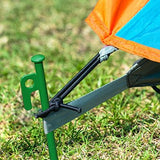 8 Pack Tent Stakes Heavy Duty 12 inch Steel Tent Pegs for Camping Unbreakable and Inflexible