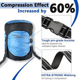 Frelaxy Compression Sack, 40% More Storage! 11L/18L/30L/45L/52L Compression Stuff Sack, Water-Resistant & Ultralight Sleeping Bag Stuff Sack - Space Saving Gear for Camping, Hiking