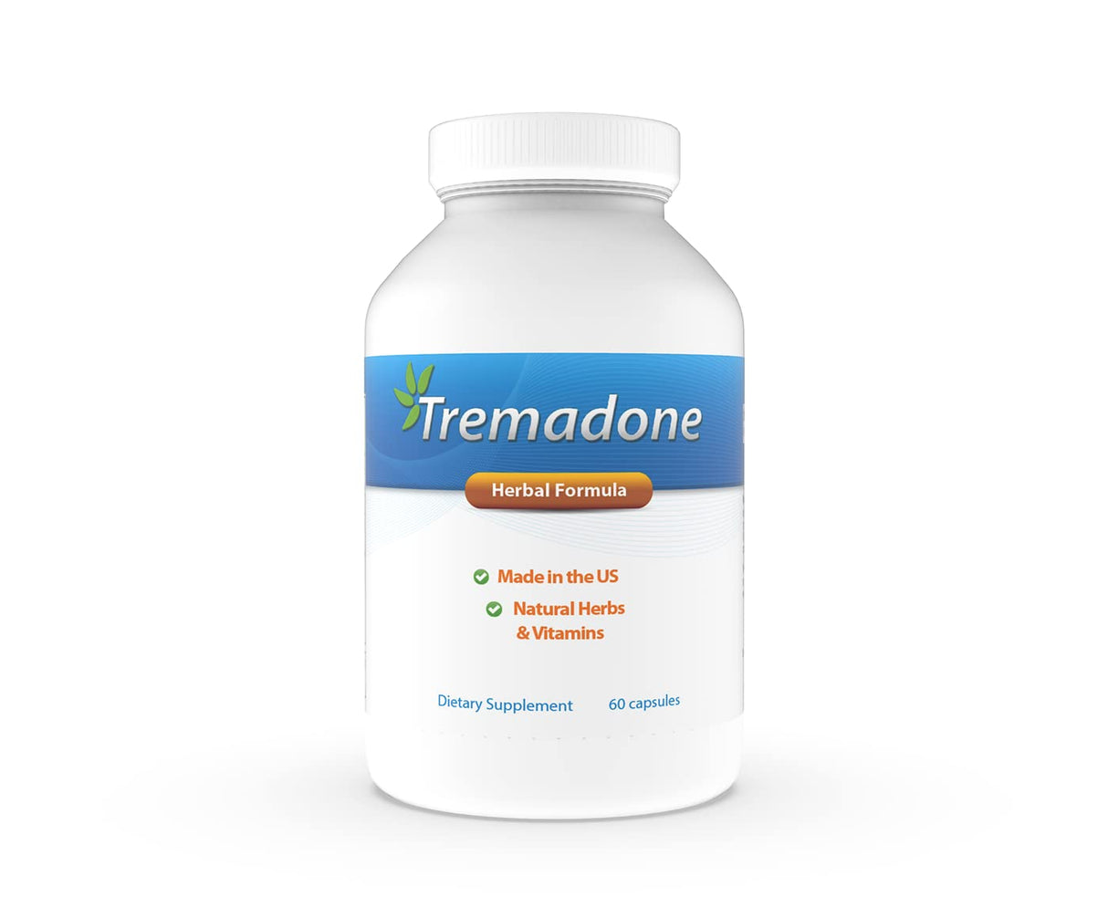 Tremadone - Essential Tremor Relief Supplement for Hand, Arm, Head, Leg, Feet and Body Tremors and Shaking - All Natural, Gluten Free, Dairy Free by Nutriganix (1)