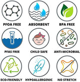 Pee Cloth: Silver Infused Pee rag for Women who Pee Outdoors, Reusable Absorbent Wipes, Eco-Friendly alt. to Toilet Paper, Hygienic Female Urination Solution for Camping, Hiking, Travel.