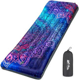Camping Sleeping Pad Extra Thick 5 Inch Inflatable Camping Pad with Pillow Sleeping Mat Built-in Foot Pump Portable Lightweight Camping Air Mattress for Backpacking Hiking Tent