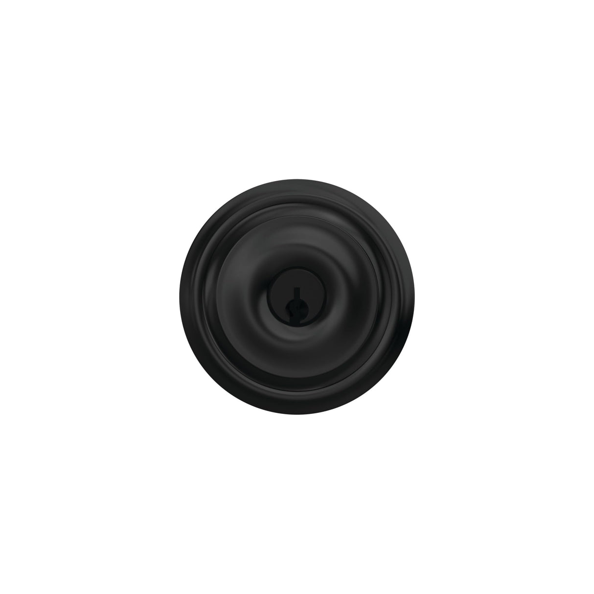 Schlage F51A GEO 622 Georgian Door Knob, Keyed Entry Lock, Matte Black