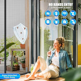 Magnetic Screen Door 72 x 80 in, Thicker 265g/㎡ Mesh, Reversible Left Right Side Opening Wide Magnetic Screen Door, Upgraded-Model Full Strip Magnets for Sliding & French Doors
