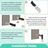 for Genie Garage Door Sensor, Replacement for Genie/Overhead Garage Door Sensor, Compatible with Genie/Overhead Garage Door Opener Made After 1993, Item Includes Two Sensors (Receiving&Sending)