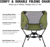 MOON LENCE Portable Camping Chair Backpacking Chair - The 4th Generation Ultralight Folding Chair - Compact, Lightweight Foldable Chairs for Hiking Mountaineering, Beach