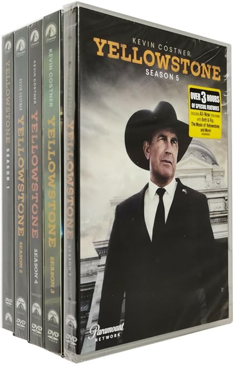 MOSSO Yellowstone DVD Set Seasons 1-5 Complete Series