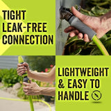 Flexzilla Garden Hose with SwivelGrip, 5/8 in. x 100 ft., Lightweight All-Weather Water Hose, Durable and Flexible, Leak-Free Connections