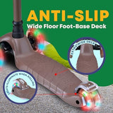 Kids Scooter – Children and Toddler 3 Wheel Kick Scooter – LED Wheel Lights Illuminate When Rolling– Adjustable Handlebar – Indoor and Outdoor