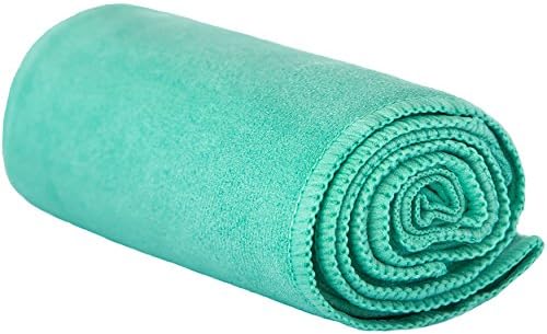 Shandali GoSweat Non-Slip Hot Yoga Towel with Super-Absorbent Soft Suede Microfiber in Many Colors, for Bikram Pilates and Yoga Mats.