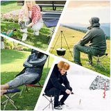 Camping Stool,Small Folding Chair,13.8" Lightweight Folding Stool Compact Backpacking Stool with Carry Bag