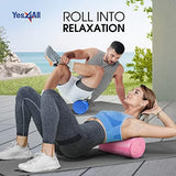 Yes4All High-Density Round Back Roller Foam, Exercise Foam Roller for Yoga, Pilates & Stretching - 12, 18, 24, 36 inch