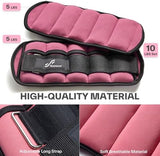 Sportneer Adjustable Ankle Weights 1 Pair 2 4 6 8 10 Lbs Leg Weight Straps for Women Men, Weighted Ankle Weights Set for Gym,Fitness, Workout,Walking, Jogging,1-5 lbs Each Ankle, 1 Pair 2-10 lbs