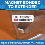 Under Furniture Magnetic Vent Extender, 1.0mm Thick Premium Material, Fits Floor Registers 10" and 12" Wide, Adjusts from 17" to 33" Long, 2 Pack