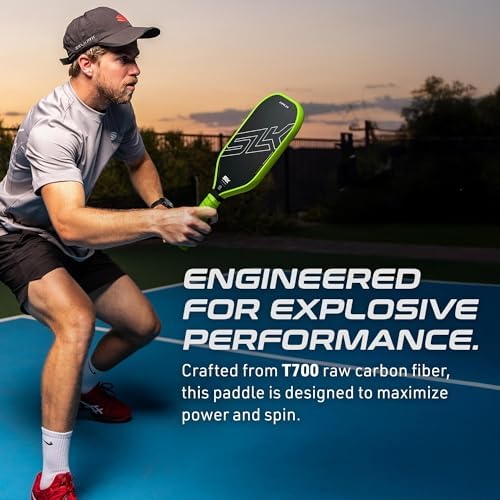 Selkirk Sport SLK Halo Raw Carbon Fiber Pickleball Paddle | Designed in The USA | Choose from The T700 Raw Carbon Fiber Power, The 18k Ultraweave Control, or The Kevlar Linkweave Thermoformed Pro
