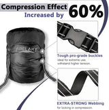 Frelaxy Compression Sack, 40% More Storage! 11L/18L/30L/45L/52L Compression Stuff Sack, Water-Resistant & Ultralight Sleeping Bag Stuff Sack - Space Saving Gear for Camping, Hiking