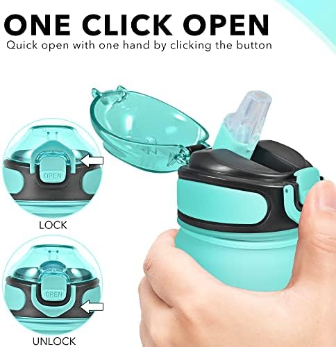 Enerbone 32 oz Drinking Water Bottle with Times to Drink and Straw, Motivational with Carrying Strap, Leakproof BPA & Toxic Free, Ensure You Drink Enough Water for Fitness Gym Outdoor