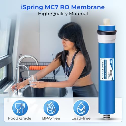 iSpring F5-75 Reverse Osmosis Filter Replacement Pack, Fits 5-Stage Reverse Osmosis Systems with 75 GPD RO Membrane