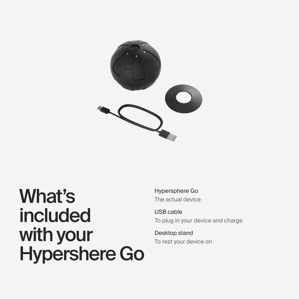 Hyperice Hypersphere Go - Vibrating Massage Ball for Muscle Recovery, Myofascial Release and Soreness Relief - Portable Fitness Massager, perfect for use at the Gym, or at Home - FSA and HSA Eligible.