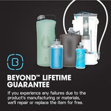 HydraPak Stow - Collapsible Backpacking Water Bottle (350ml, 500ml, 1L) - BPA Free, Ultra Light, Spill-Proof Twist Cap