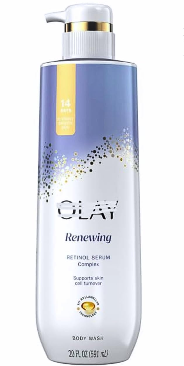 Ol~ay Renewing Body Wash with Retinol Serum Complex, (20 fl oz) (Pack 01)