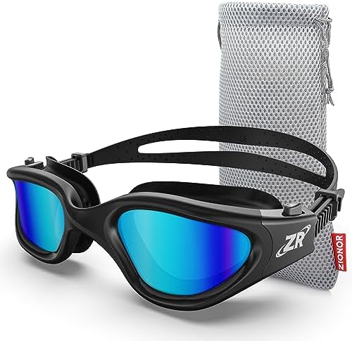 ZIONOR G1 Polarized Swimming Goggles for Unisex Adult Women Anti Fog 100% Anti UV Diving Goggles
