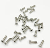 100pcs M3-0.5x3mm Phillips Flat Head Machine Screws, Stainless Steel 304 (18-8), UNC Coarse Thread, Countersunk Head Machine Screws