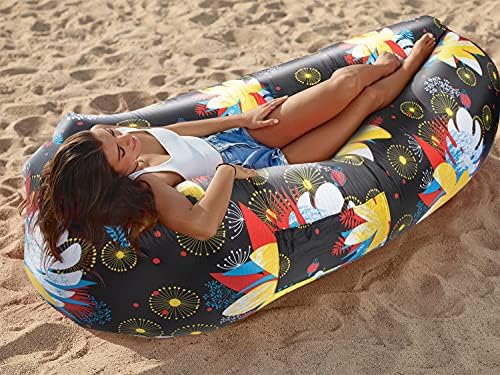 WEKAPO Inflatable Lounger Air Sofa Hammock-Portable,Water Proof& Anti-Air Leaking Design-Ideal Couch for Backyard Beach Traveling Camping Picnics & Music Festivals