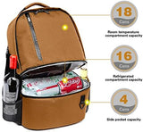 TUGUAN Insulated Cooler Backpack 38/42 Cans Double Deck Leakproof Lightweight Soft Lunch Backpack Small Cooler Bag Beach Picnic