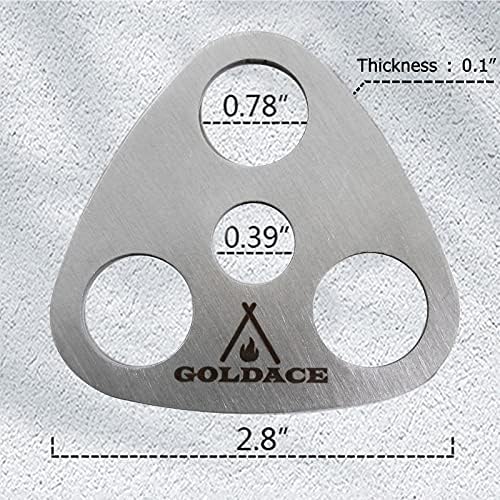 Stainless Steel Camping Gear and Equipment - Campfire Cooking Accessories Set - Radiate Portable Round Cookware - Dutch Oven Camping Cookware - Outdoor Camp Tripod Cooking, Silver